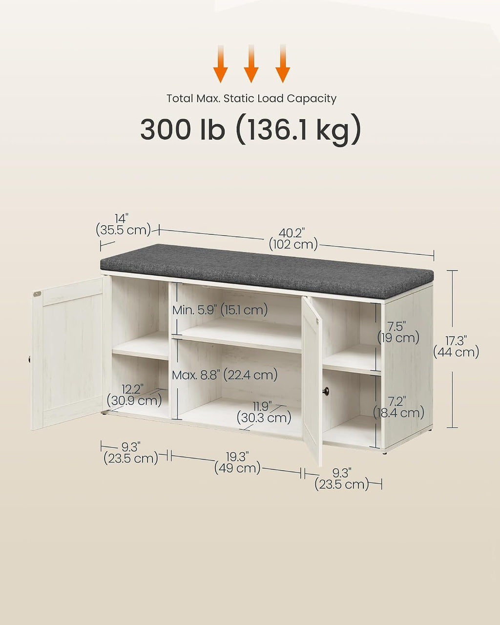 Fast‑Assemble Entryway Shoe Storage Bench
