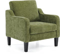 Olive‑Green Upholstered Accent Armchair