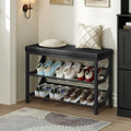 Cushioned Entryway Shoe Storage Bench