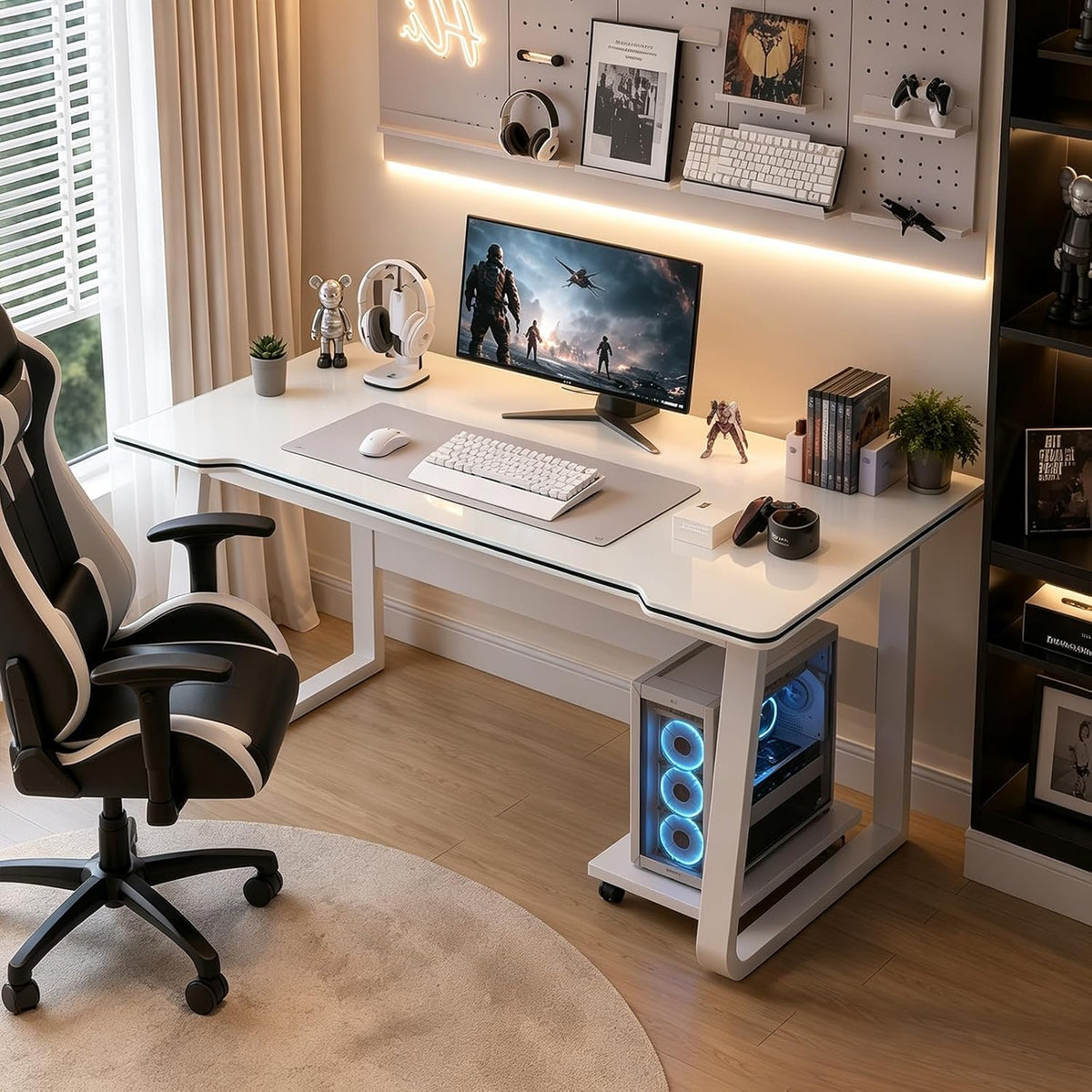 Modern Wood Portable Gaming Computer Desk