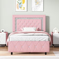 Kids Princess Twin Bed Frame With Headboard